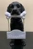 Black Labrador Retriever Dog Statue