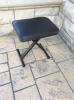 Black foldable stool