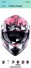 Girls pink dirt bike helmet
