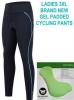 High Tech, Padded, Reflective Black CYCLING Pants with Hidden Pocket