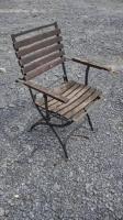 4 vintage outdoor chairs (patio chairs) heavy duty metal frames